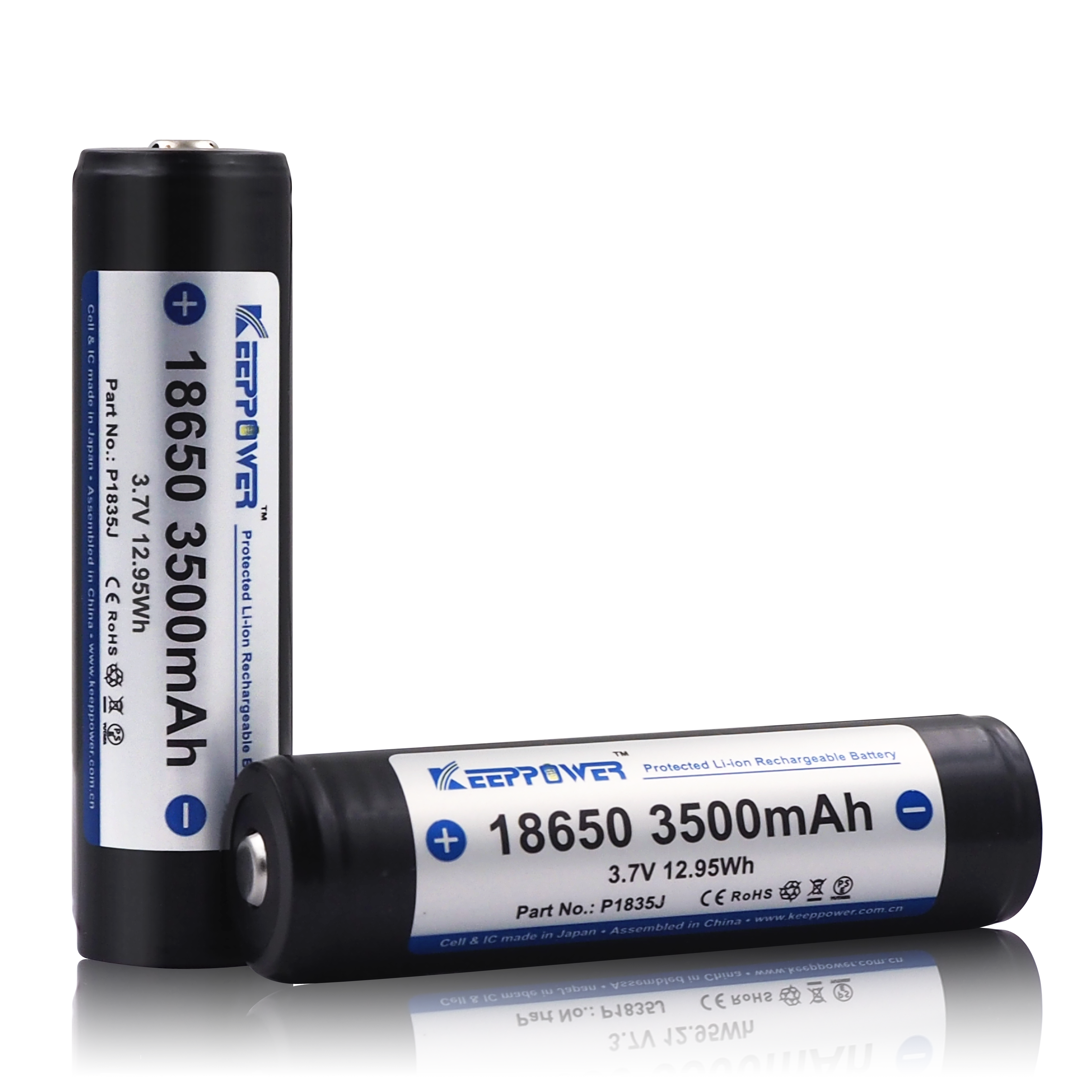 キープパワー 18650 3500mAh 保護リチウムイオンバッテリー 3.7V P1835J